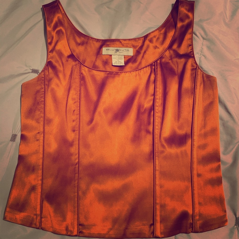 Blunauta Silk Bustier Top